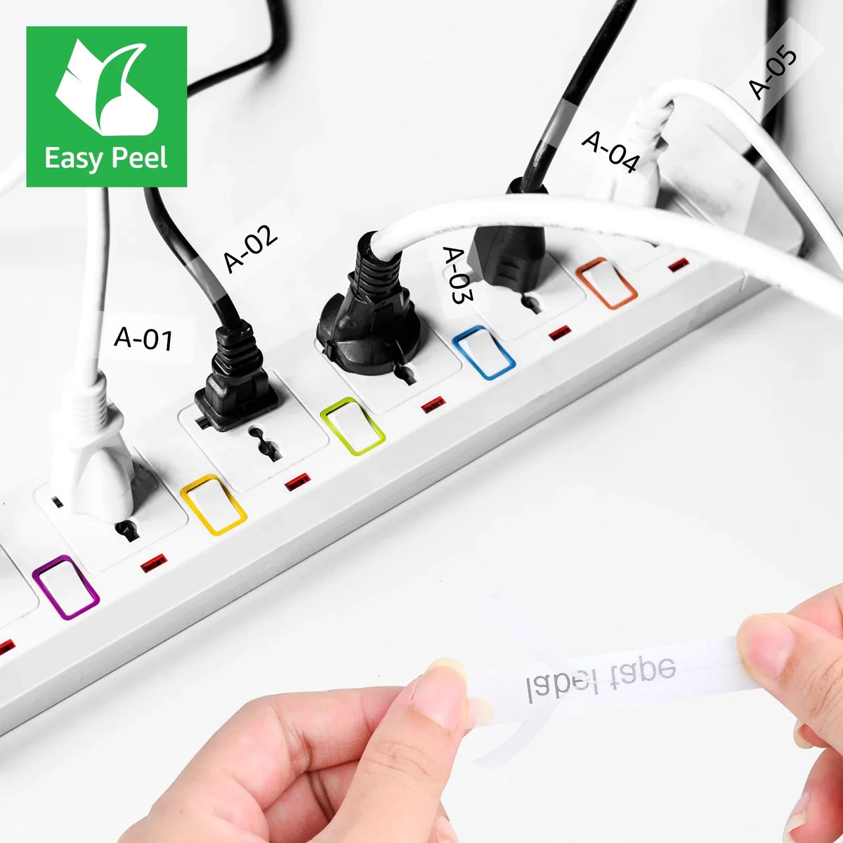 GREENCYCLE 8PK Compatible for Brother P-touch 12mm x 8m Black on Clear TZ TZe TZe-FX131 TZ-FX131 TZe-131 TZ-131 Flexible ID Cable Wire Label Tape