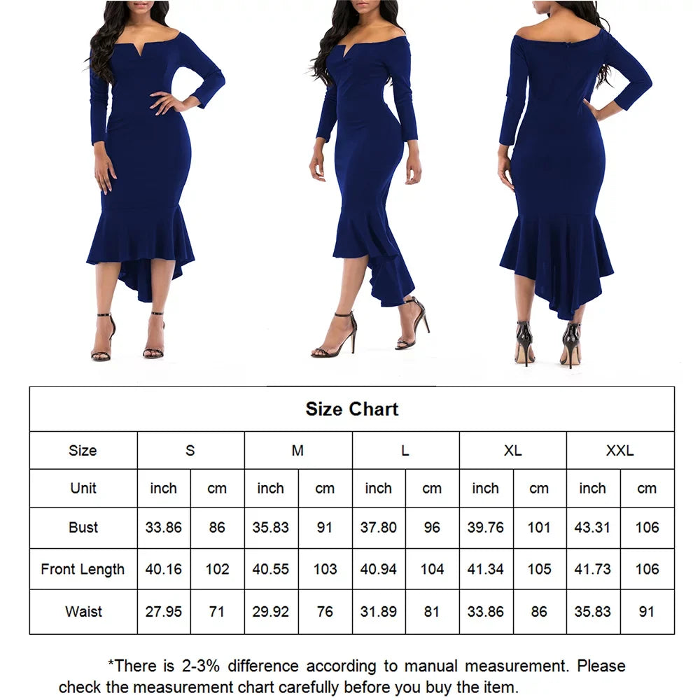 KISSMODA Women's Maxi Dresses 3/4 Long Sleeve Casual V Neck Bodycon Cocktail Bridesmaid Formal Dresses Party Ball Prom