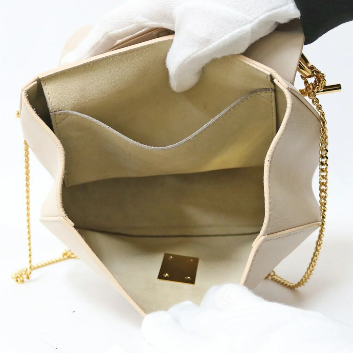 Pre-Owned Chloé Chloe Shoulder Bag Beige Ladies (Fair)