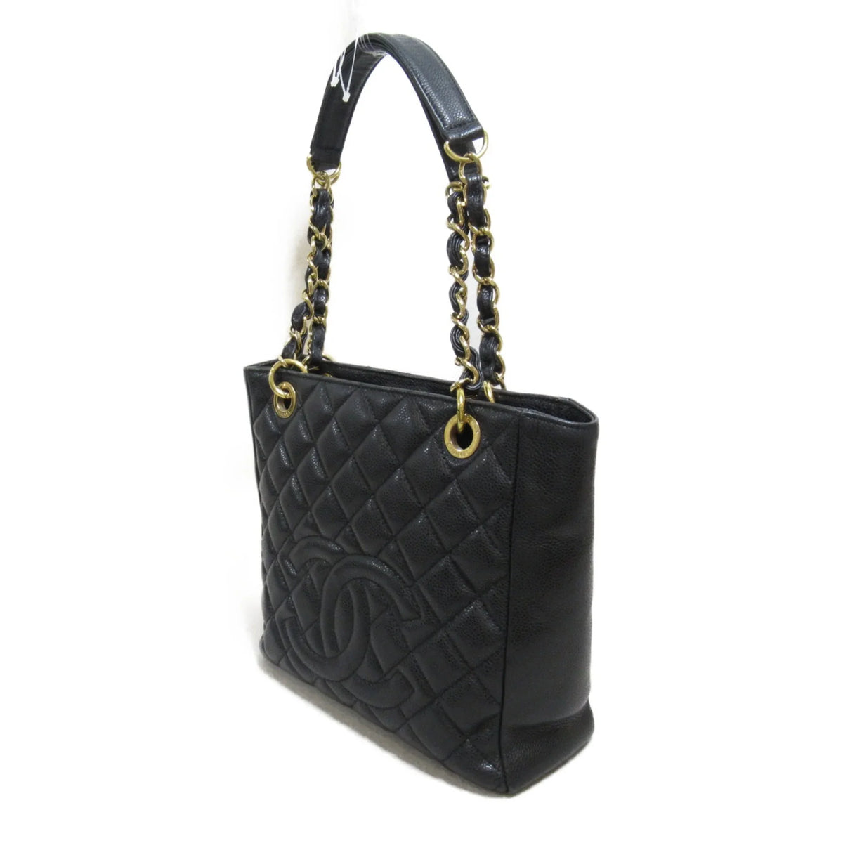 Pre-Owned CHANEL Matelasse ChainShoulder Bag Black Caviar Skin (Grained Calf) (Fair)