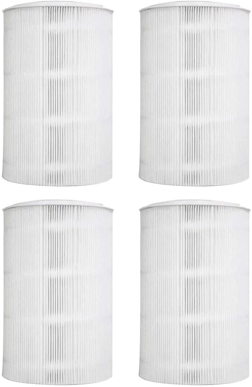 Nispira HEPA Blue Pure 411 Replacement Filter Compatible with Blueair Blue Pure 411 Air Purifiers. Particle and Activated Carbon. 4 Filters