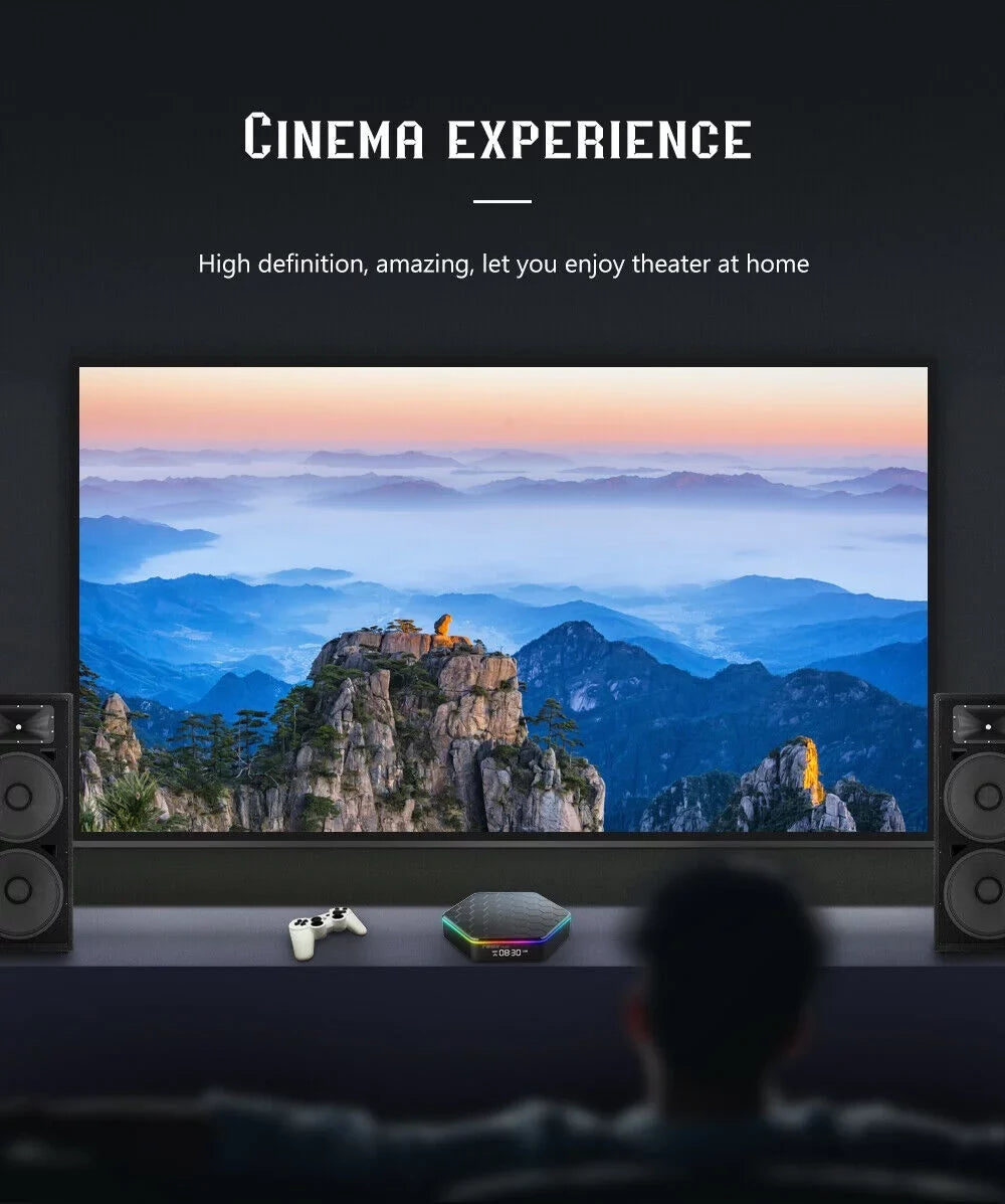 KingFurt Quad Core 8K HD Video 64GB Memory 6K Stream Player 2023 T95Z Plus Smart Android 12.0 TV Box