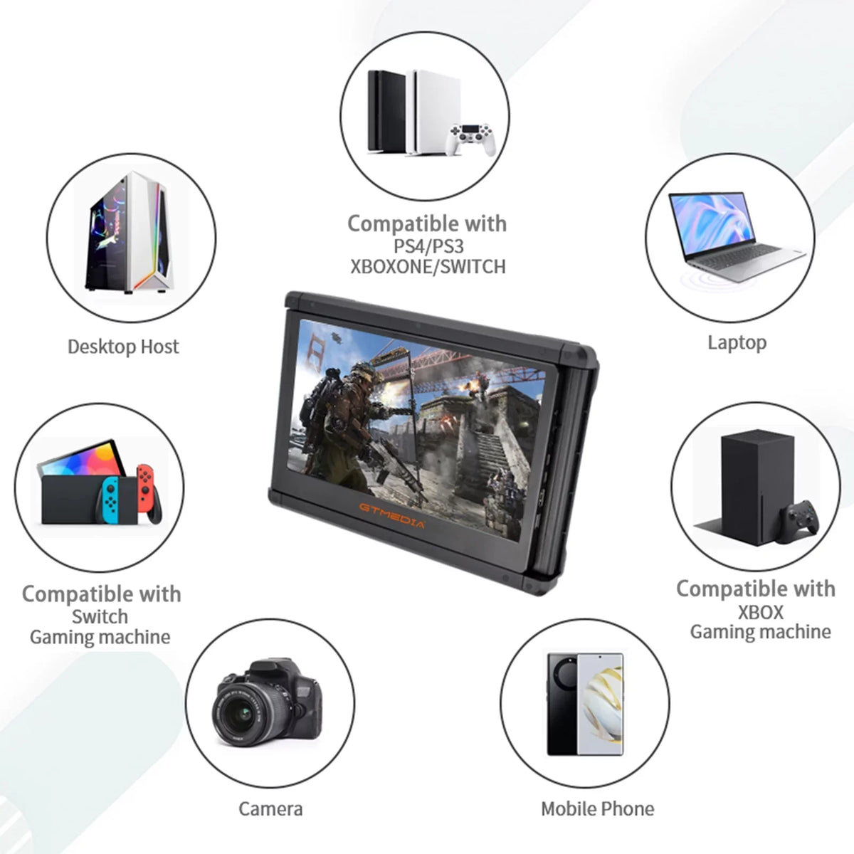 GTMEDIA GTMEDIA Mate X Dual Screen Monitor 11.6-inch Portable Monitor for Notebook, Full HD IPS 1080P Display