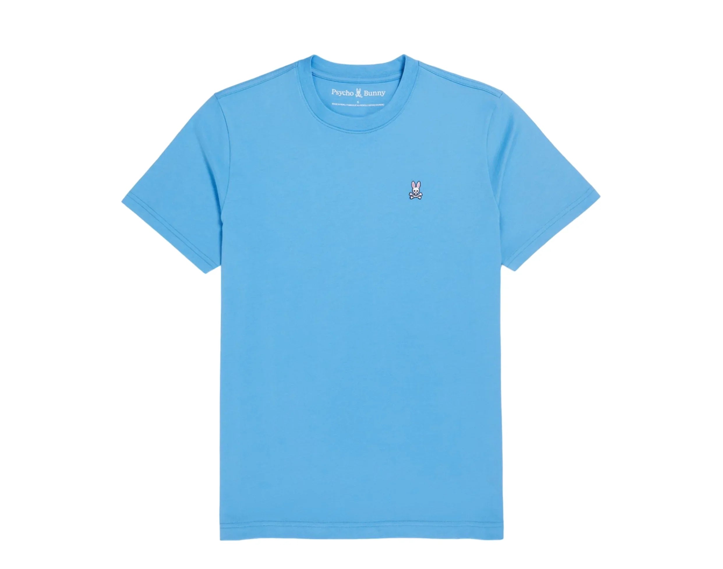 Psycho BunnyPsycho Bunny Classic Crew Neck Men's Big and Tall Tee ShirtCool Blue1XLB