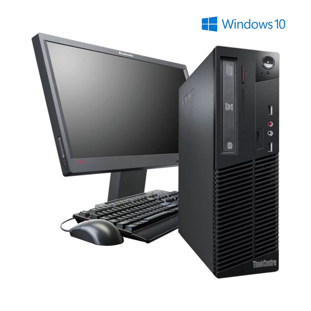 Pre-Owned M91P Desktop Computer SFF PC Intel Core Intel Core i5 3.2GHz Win10 Pro WiFi 8GB RAM 250GB HDD 19" Monitor- (Refurbished: Like New)