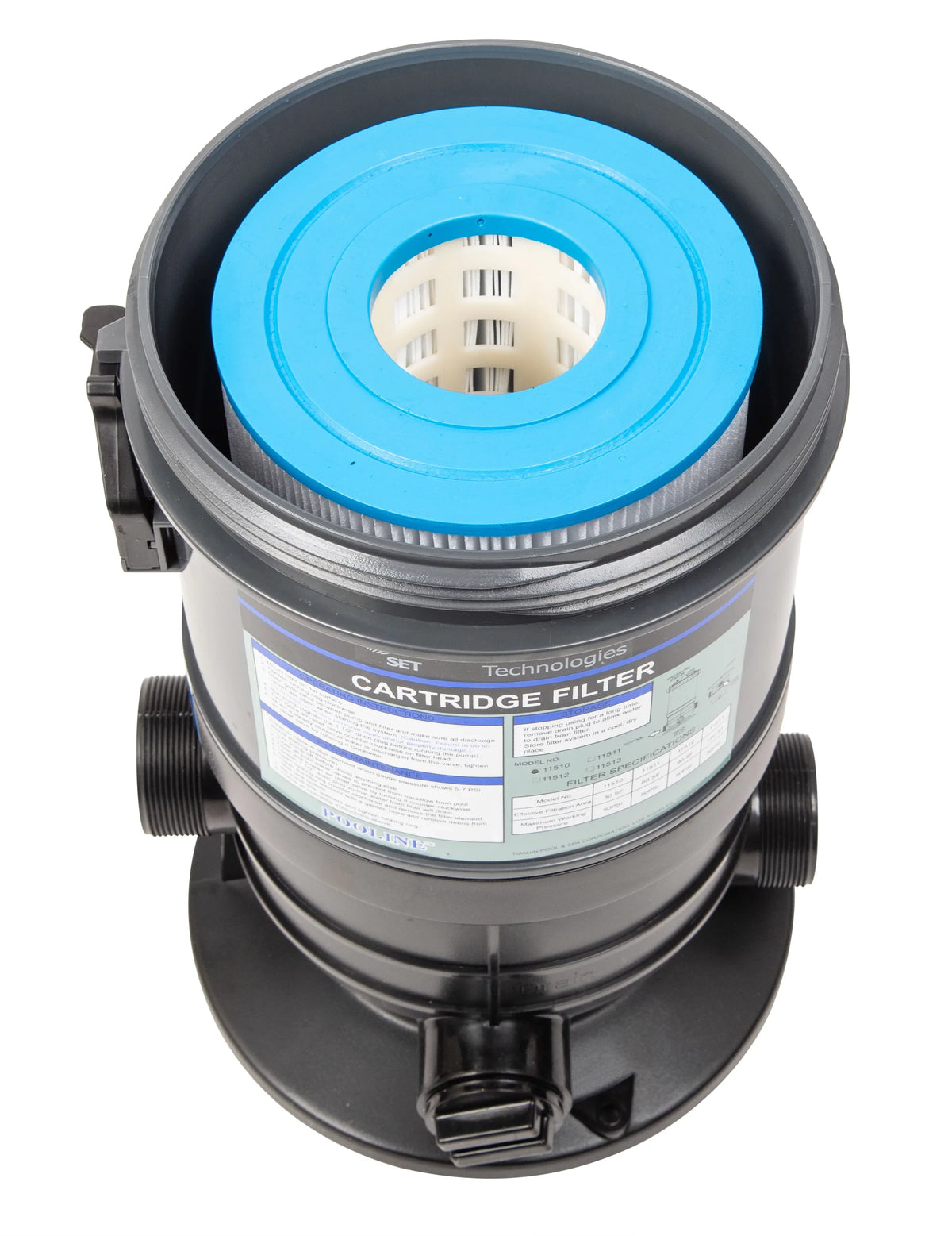 Cartridge Filter System with Pressure Gauge for Swimming Pools 60SF