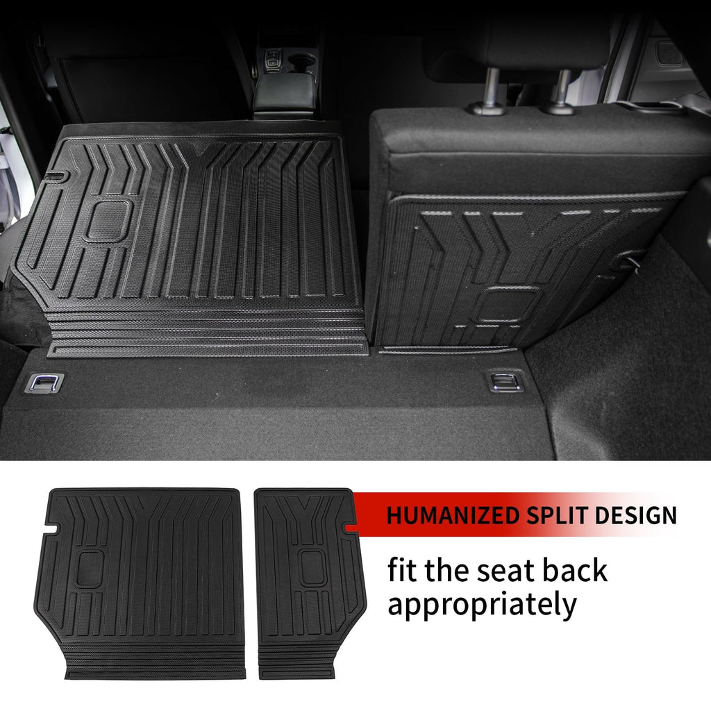 Fit 2022-2024 Honda Civic Hatchback Backrest Mats TPE All Weather Trunk Mat 2023 Civic Hatchback Accessories