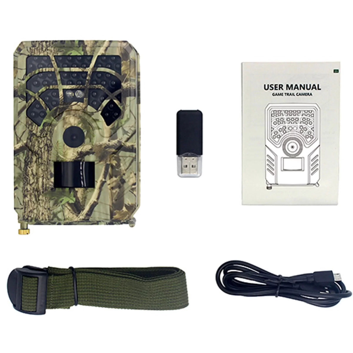 QIYAA Outdoor Hunting Camera 12Mp 720P Wild Animal Detector Trail Camera Waterproof Monitoring Night Vision Wildlife Monitoring