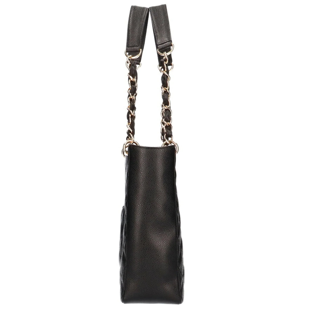 Pre-Owned Chanel CHANEL chain shoulder bag leather black ladies (Good)