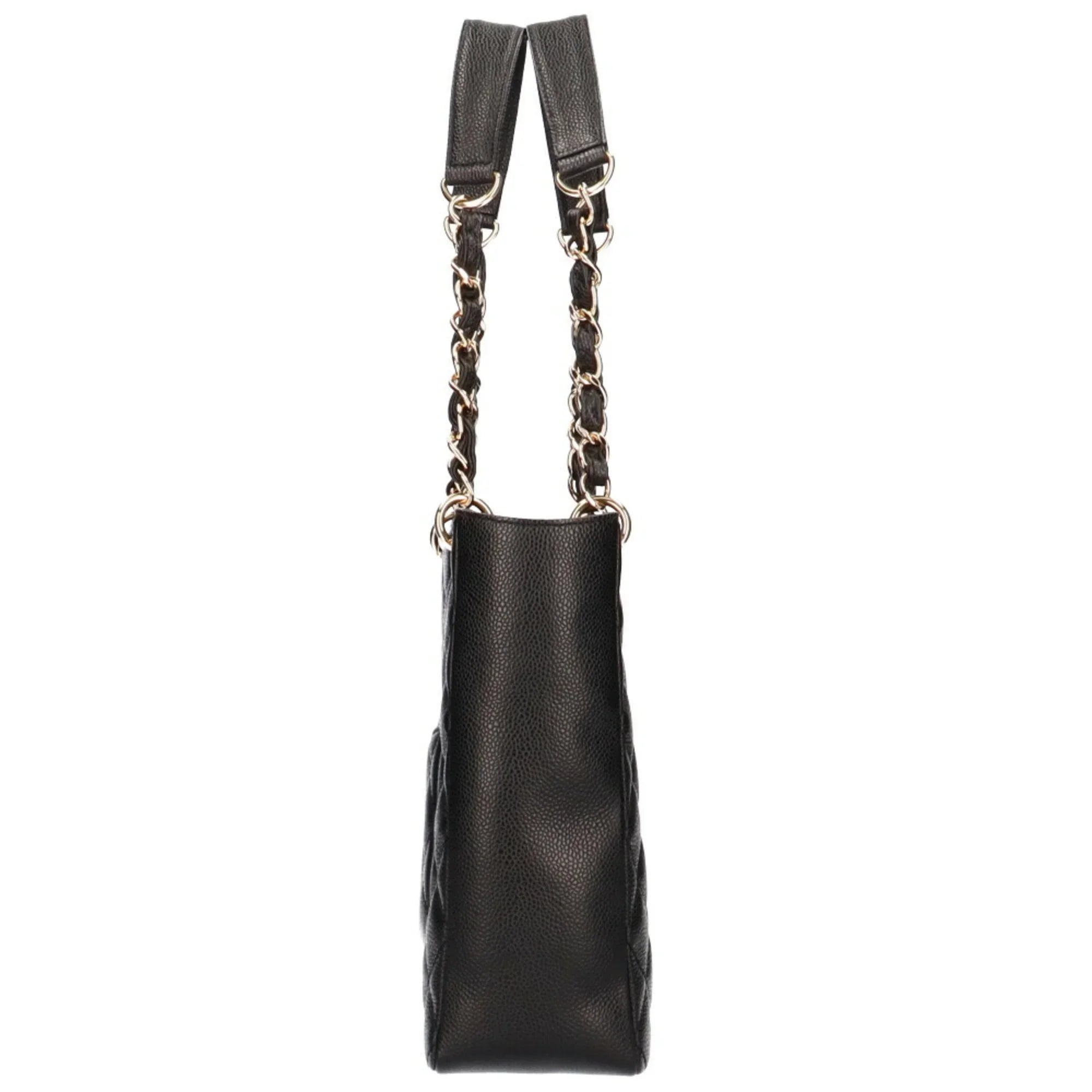 Pre-Owned Chanel CHANEL chain shoulder bag leather black ladies (Good)