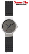 Jacob Jensen Clear Series 421 Gray Dial Titanium Black Rubber Women's Watch