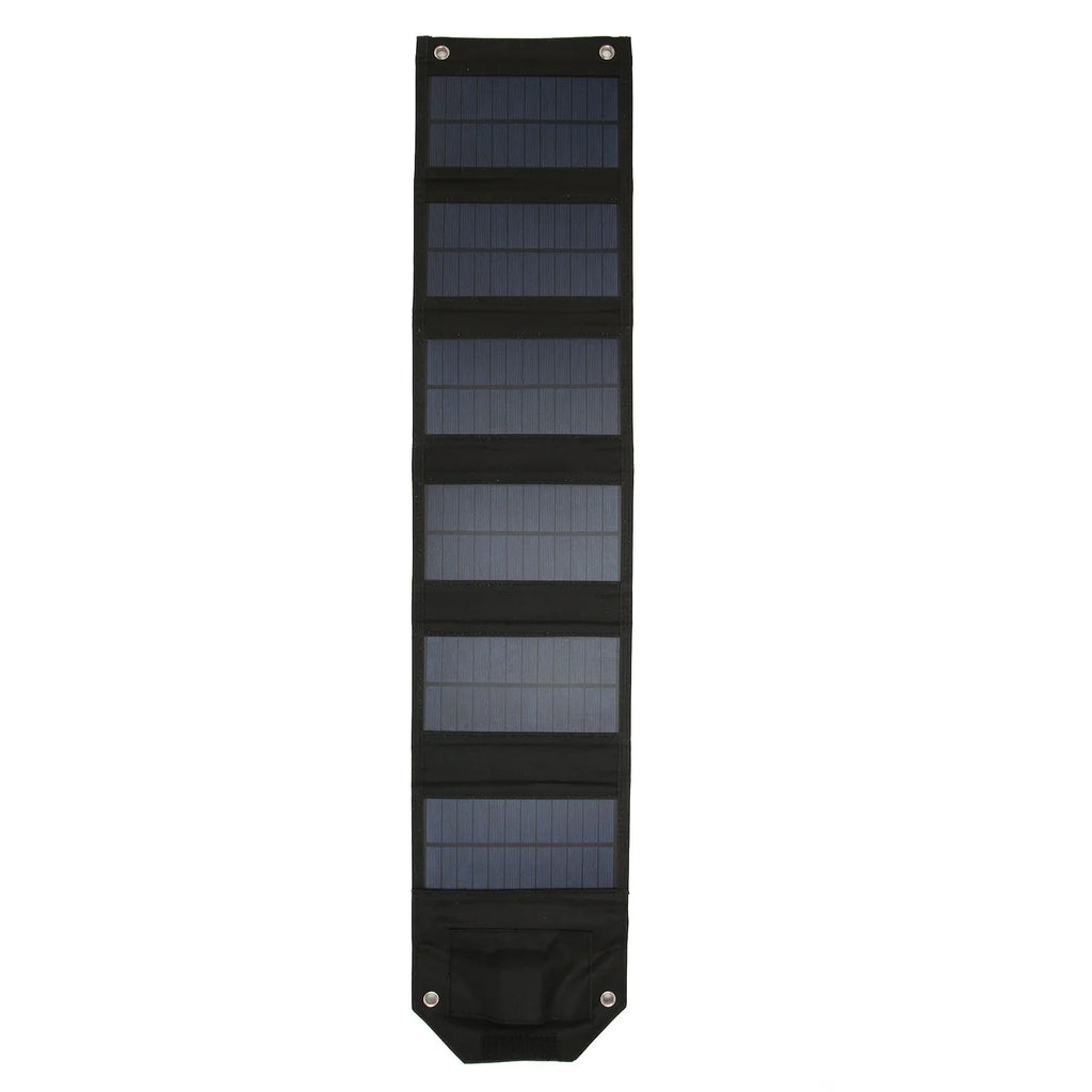 Qulable 28W Portable Solar Panel Charger with USB Port Waterproof 5V 4A Foldable Solar Charger for Smart Phones Tablets Black