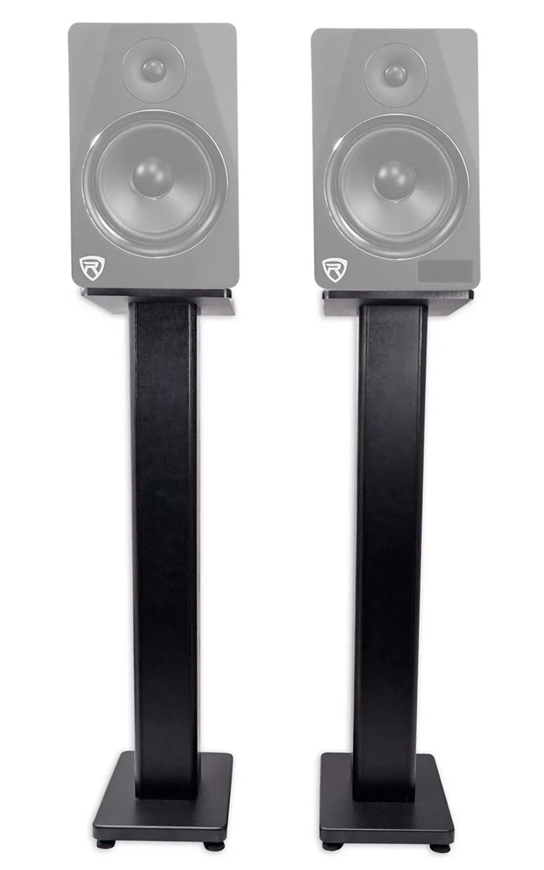 Rockville BLUAMP 150 Amplifier w/ Bluetooth+(4) 6.5" Bookshelf Speakers+Stands