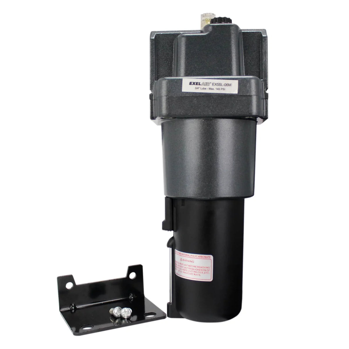 EXELAIR™ by Milton FRL (High Flow) Air Lubricator - 3/4" NPT - Metal Bowl, Automatic Float (EX55L-06M)