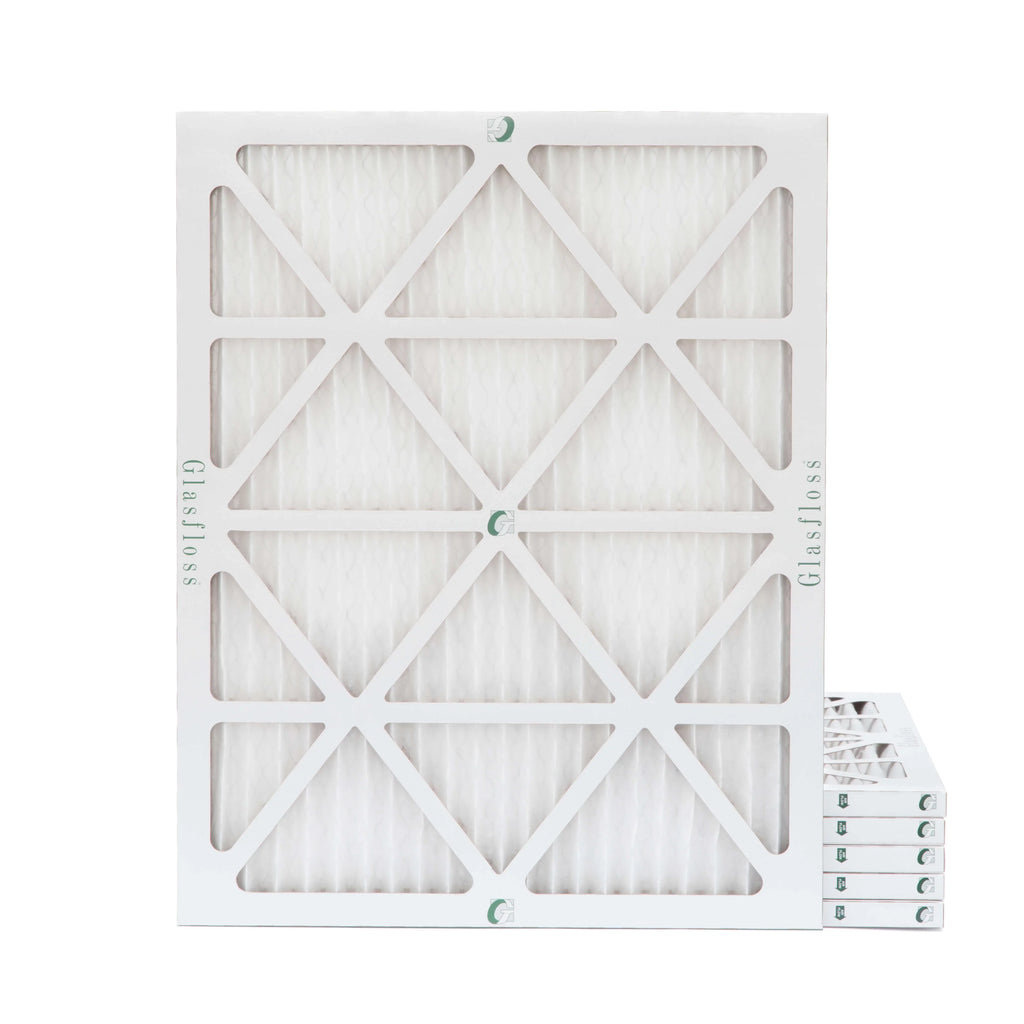 19-7/8 x 21-1/2 x 1 MERV 10 Pleated Air Filters by Glasfloss. 3 Pack. Replacement filters for Carrier, Payne, & Bryant.