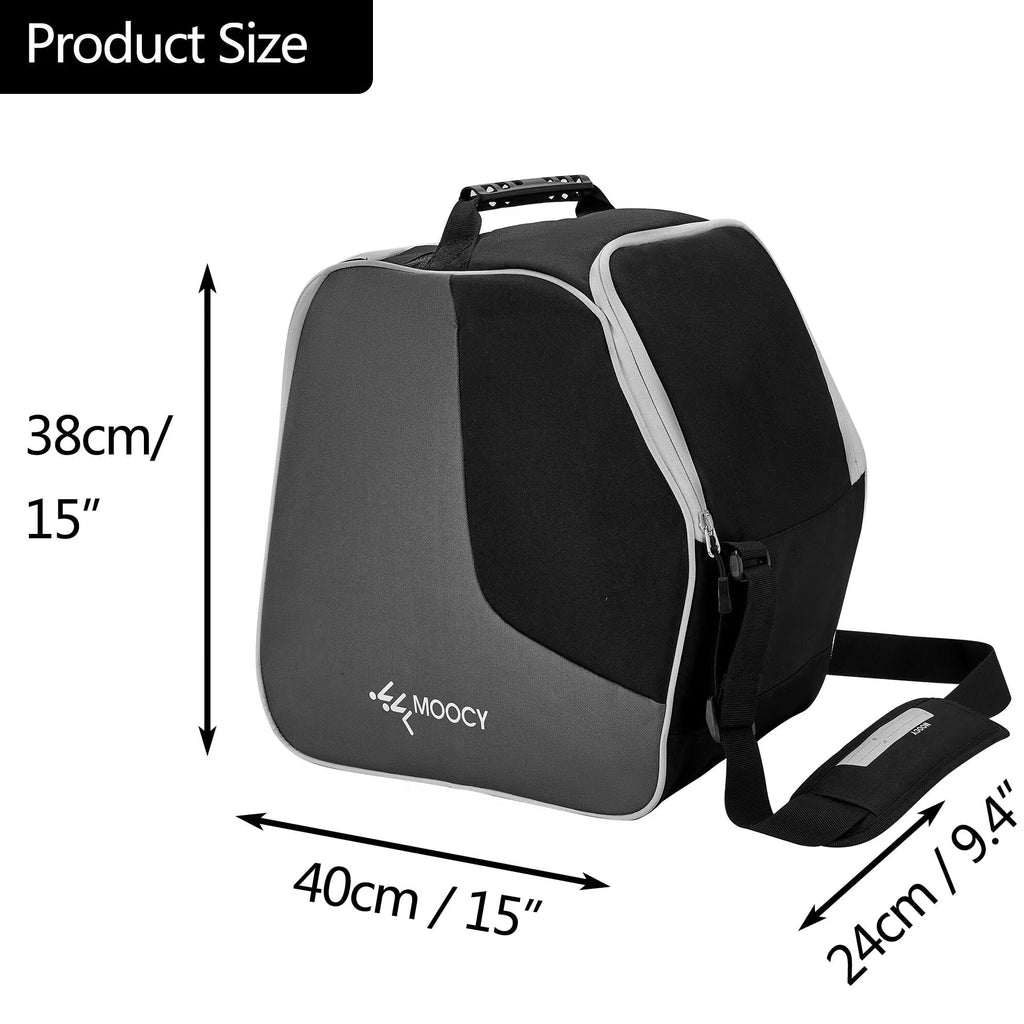Moocy Ski Boots Bag Snowboard Boots Bag Travel Boot Bag for Ski Helmets Ski Boot Gloves