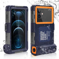 UrbanX Professional [15m/50ft] Swimming Diving Surfing Snorkeling Photo Video Waterproof Protective Case Underwater Housing for Oppo Reno5 F And all Phones Up to 6.9 Inch LCD with Lanyard