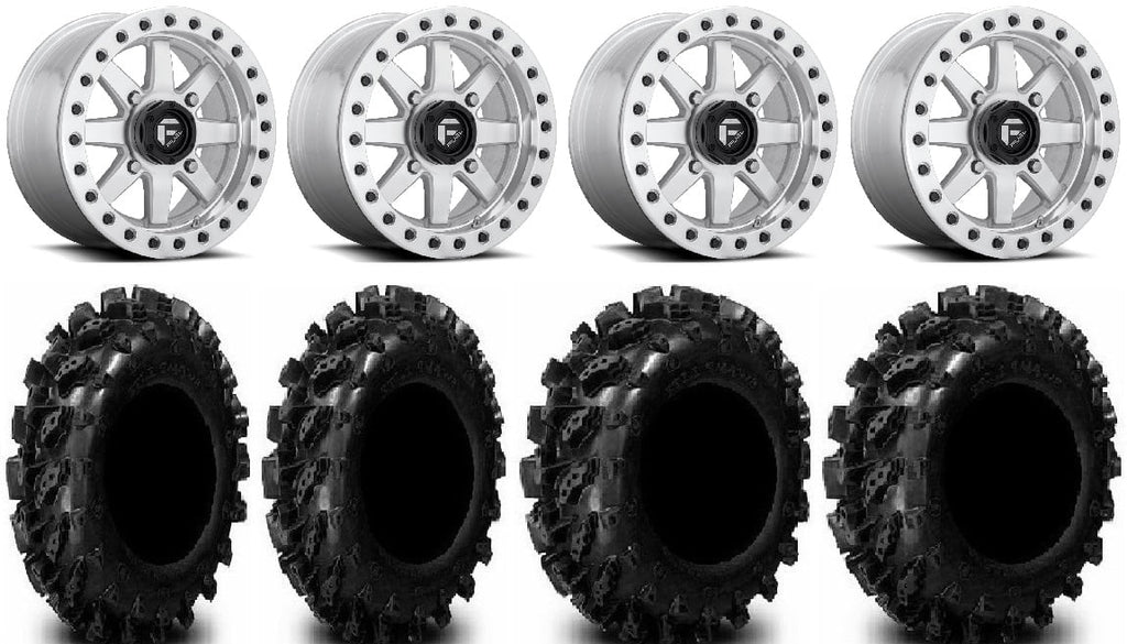 Fuel Maverick Bdlk Mh 14" Wheels 29.5" Swamp Lite Tires Polaris RZR XP 1000 / PRO XP / Ranger XP 900/1000