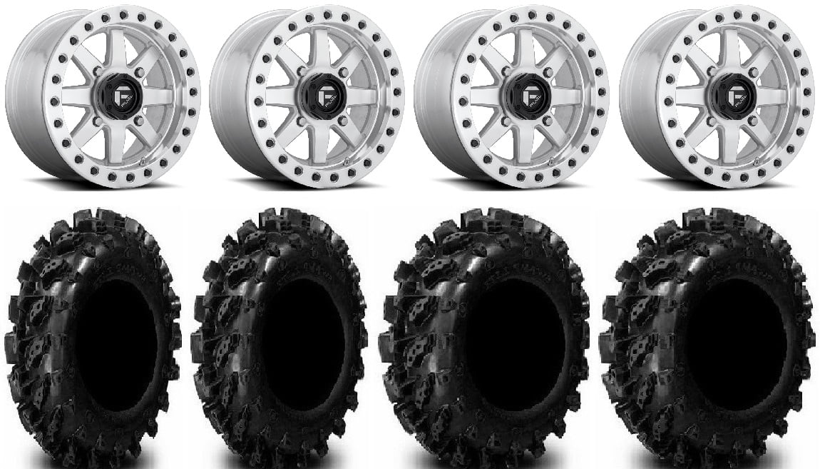 Fuel Maverick Bdlk Mh 14" Wheels 29.5" Swamp Lite Tires Polaris RZR XP 1000 / PRO XP / Ranger XP 900/1000