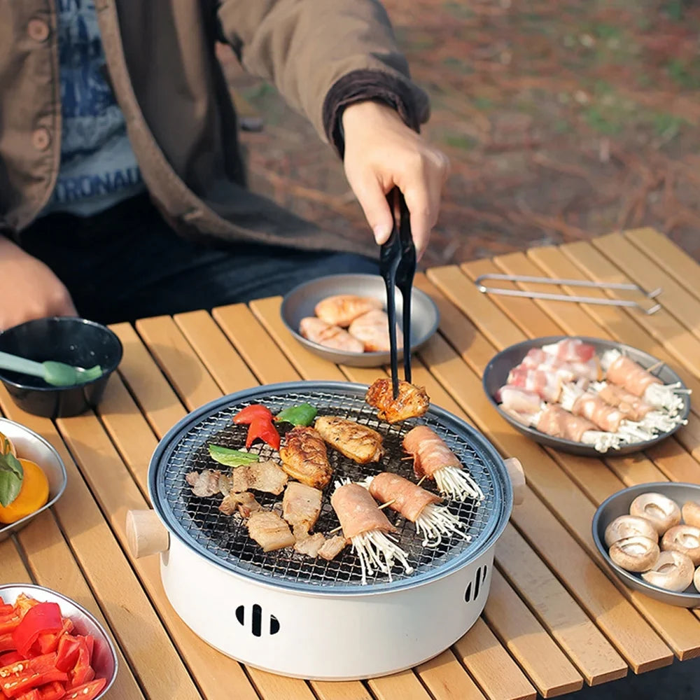 Dcenta Camping Barbecue Stove Portable Charcoal BBQ Grill Ideal for Cooking