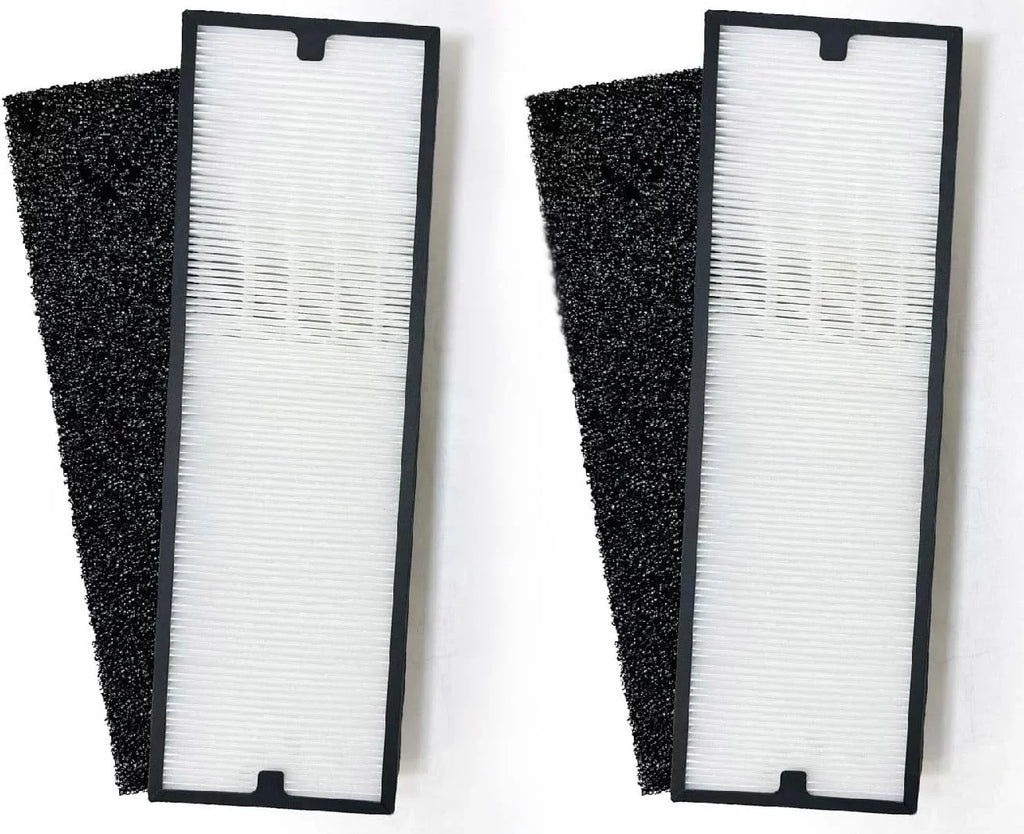 Nispira Particle/Carbon HEPA Filter Set For Blueair Sense+ Sense Air Purifier | Removes Smoke, Chemical VOCs, Odor, Pet Dander | 4 Sets