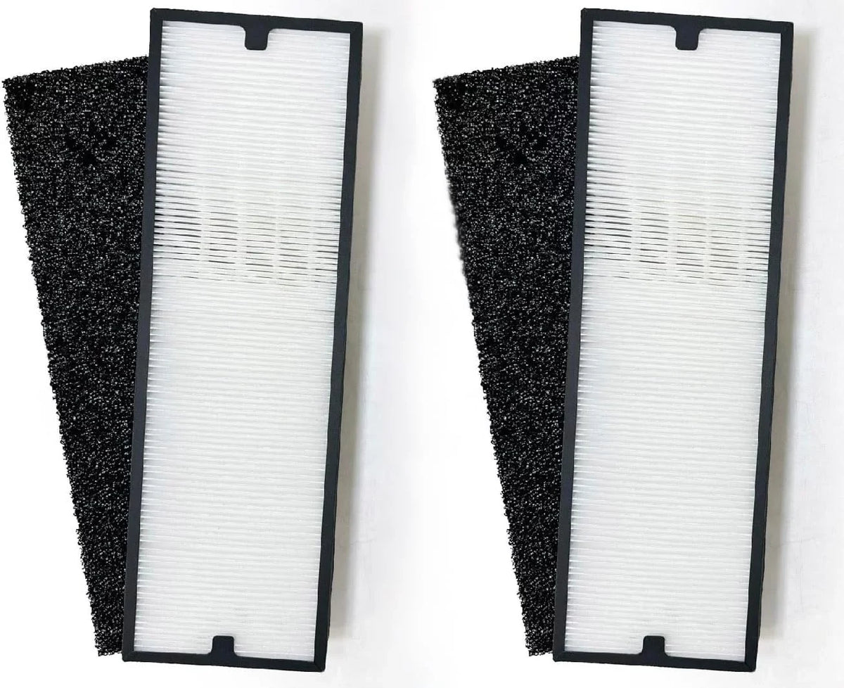 Nispira Particle/Carbon HEPA Filter Set For Blueair Sense+ Sense Air Purifier | Removes Smoke, Chemical VOCs, Odor, Pet Dander | 4 Sets