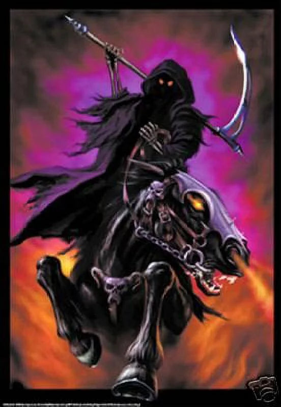 Grim Soul Reaper Evil Dark Poster - Horseman - New 24x36