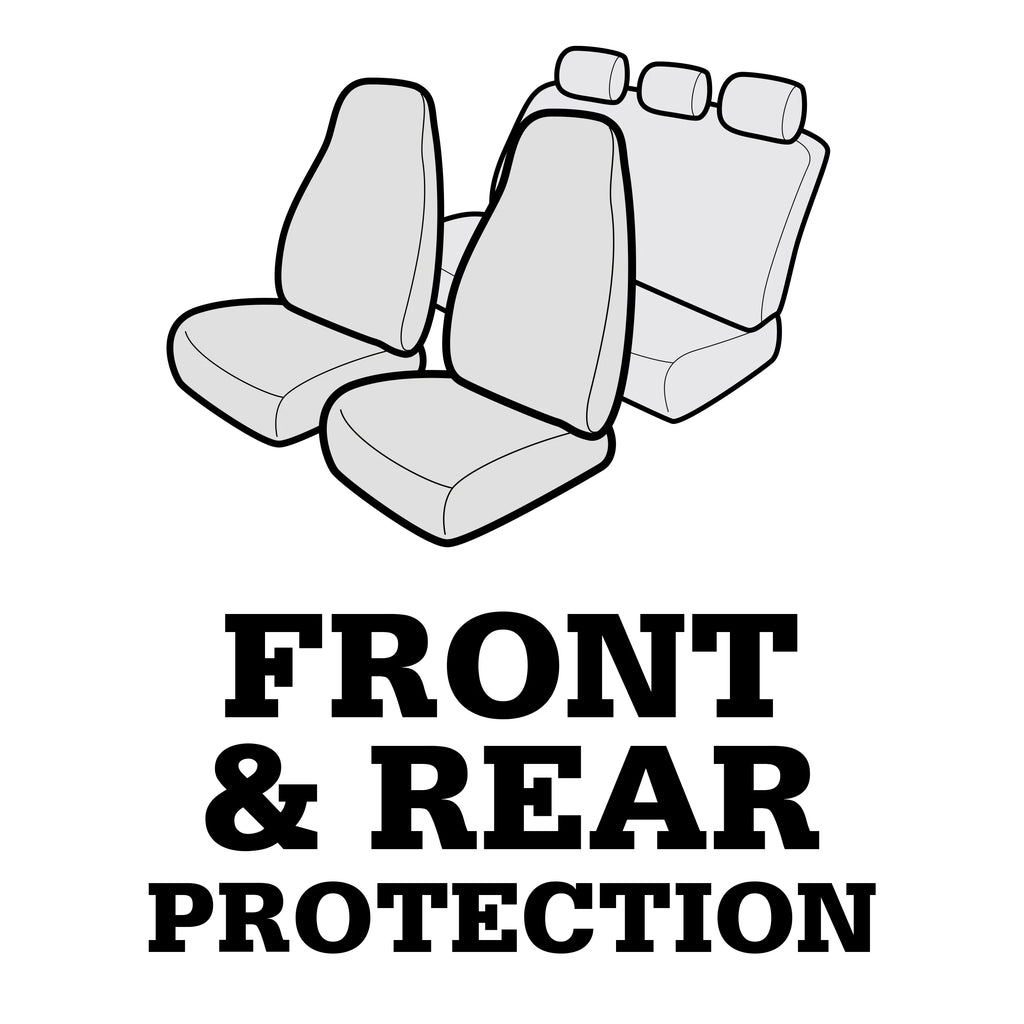 Genuine Dickies Full Vehicle Heavy Duty Polyester Car Seat Covers Black,40212WDI