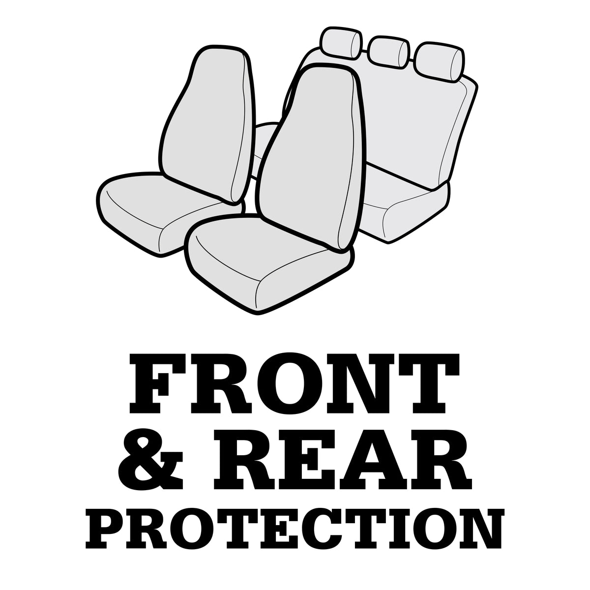 Genuine Dickies Full Vehicle Heavy Duty Polyester Car Seat Covers Black,40212WDI