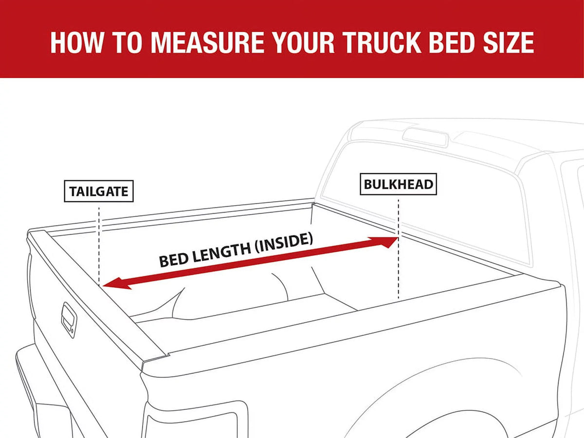 MaxMate Soft Tri-fold Truck Bed Tonneau Cover Compatible with 2019-2024 Ford Ranger | 6' (73") Bed | TCF371067