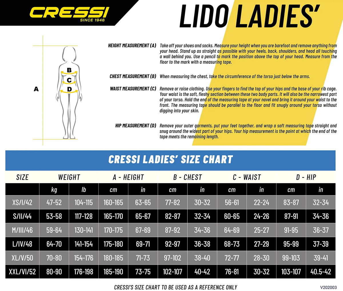 Cressi 2mm Lido Women's Shorty Wetsuit