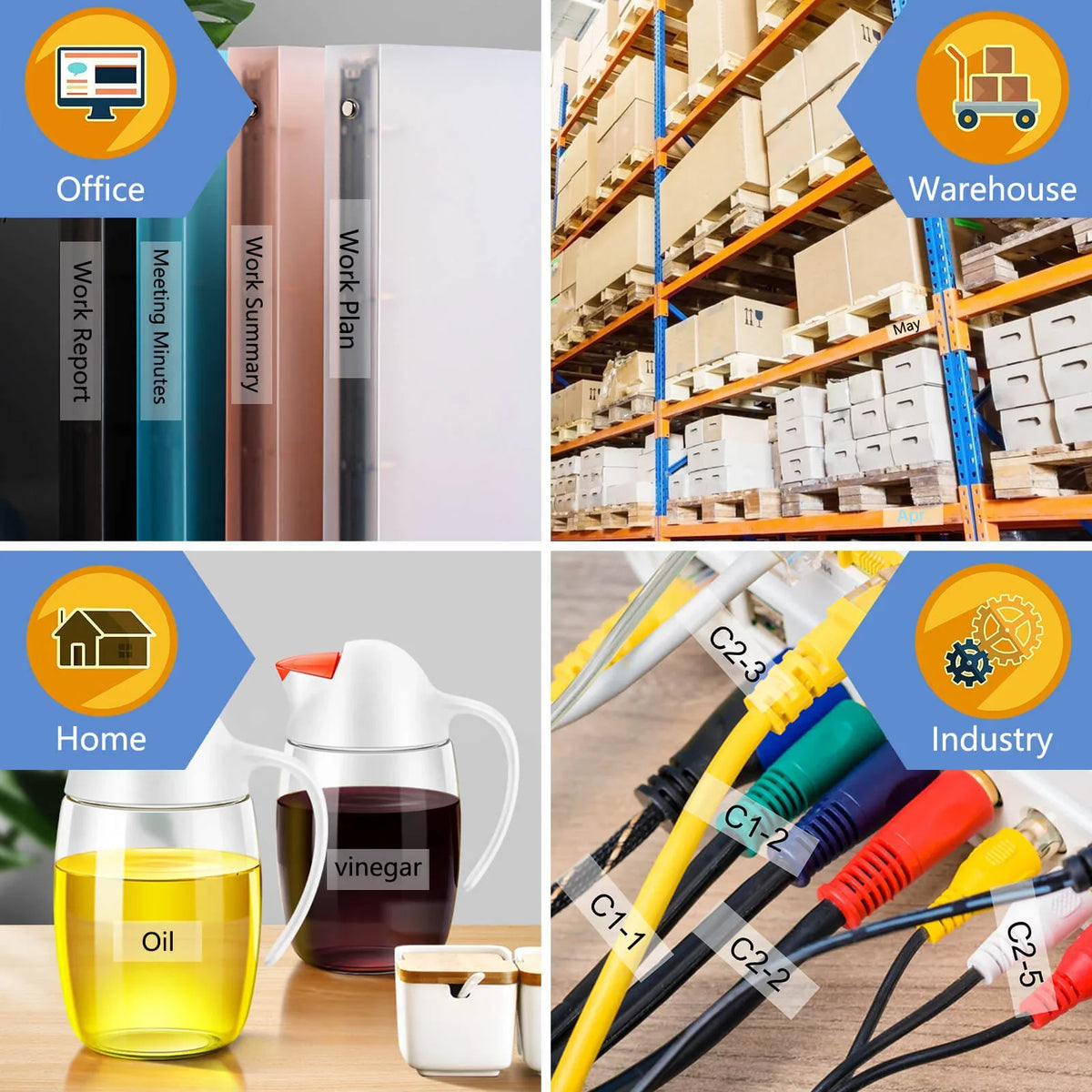 GREENCYCLE 10PK Compatible for Brother P-touch Black on Matte Clear 12mm 0.47" TZe-M31 TZ-M31 TZM31 TZeM31 Laminated Label Tape
