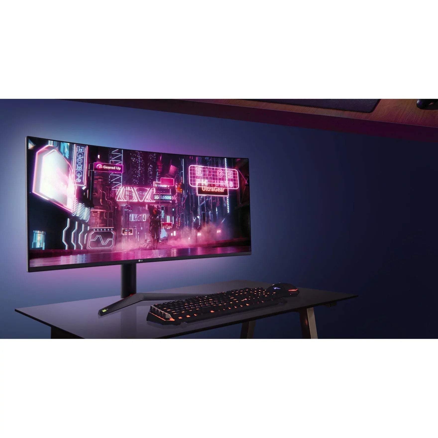 LG UltraGear 38GN95B-B 37.5" Nano IPS 1ms QHD (3840 x 1600) 144Hz (160Hz Overclock), DisplayHDR 600, NVIDIA G-Sync Compatibility Curved Gaming Monitor