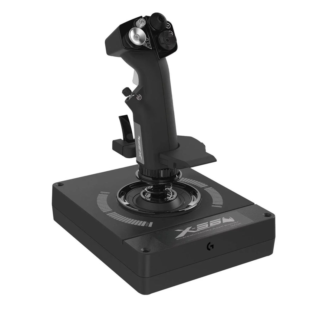 Logitech G X56 H.O.T.A.S Throttle and Joystick Flight Simulator Game Controller for PC - Black