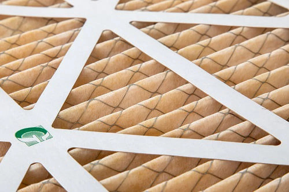 6 Pack of 18x20x1 MERV 11 Pleated Air Filters by Glasfloss. Actual Size: 17-1/2 x 19-1/2 x 7/8