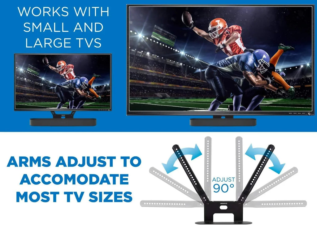 Mount-It! Sound Bar TV Mounting Shelf Compatible with Sonos Beam Speaker | Soundbar Mount Bracket Kit for Televisions with 200mm - 600mm VESA Mounting Pattern