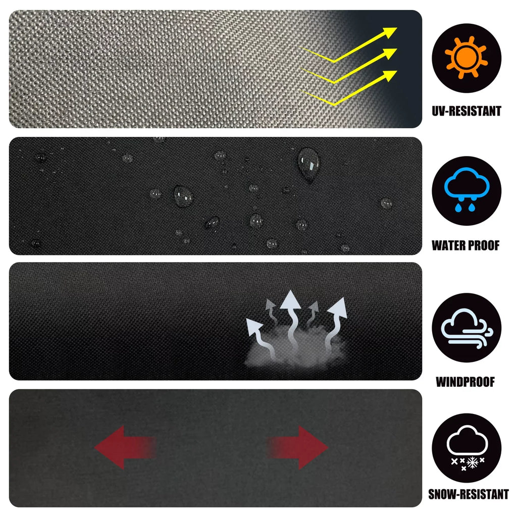 Heavy Duty Grill Cover Fit for Napoleon 61427 Rogue 425 Series Grill Cover,All Weather Protection Waterproof Cover Black