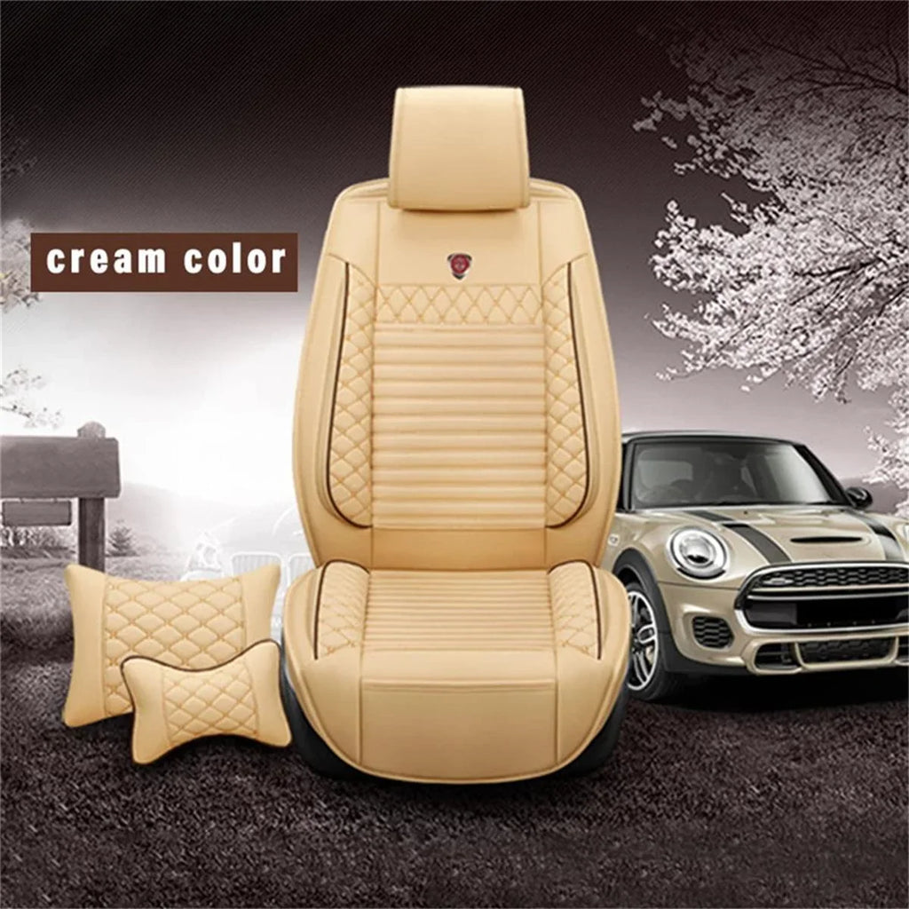 Luxury Car Seat Cover For 11-17 200 55-22 300 04-22 Pacifica 5-Seat PU Leather Fits select: 2015-2017 CHRYSLER 200 LIMITED, 2017-2022 CHRYSLER PACIFICA TOURING L