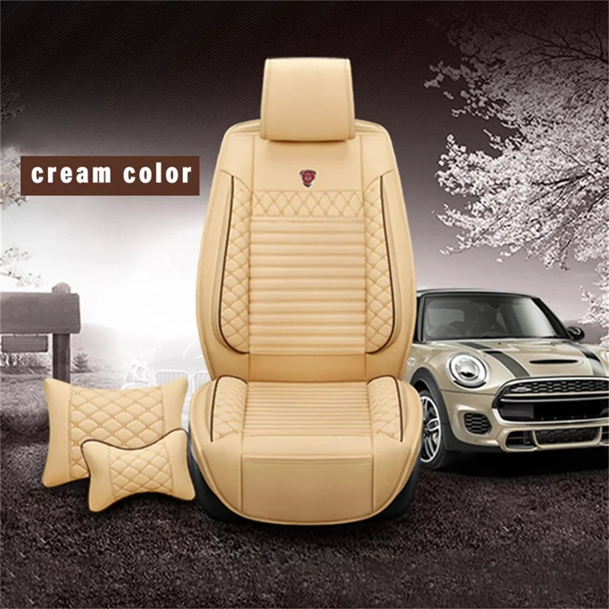 Luxury Car Seat Cover For 11-17 200 55-22 300 04-22 Pacifica 5-Seat PU Leather Fits select: 2015-2017 CHRYSLER 200 LIMITED, 2017-2022 CHRYSLER PACIFICA TOURING L