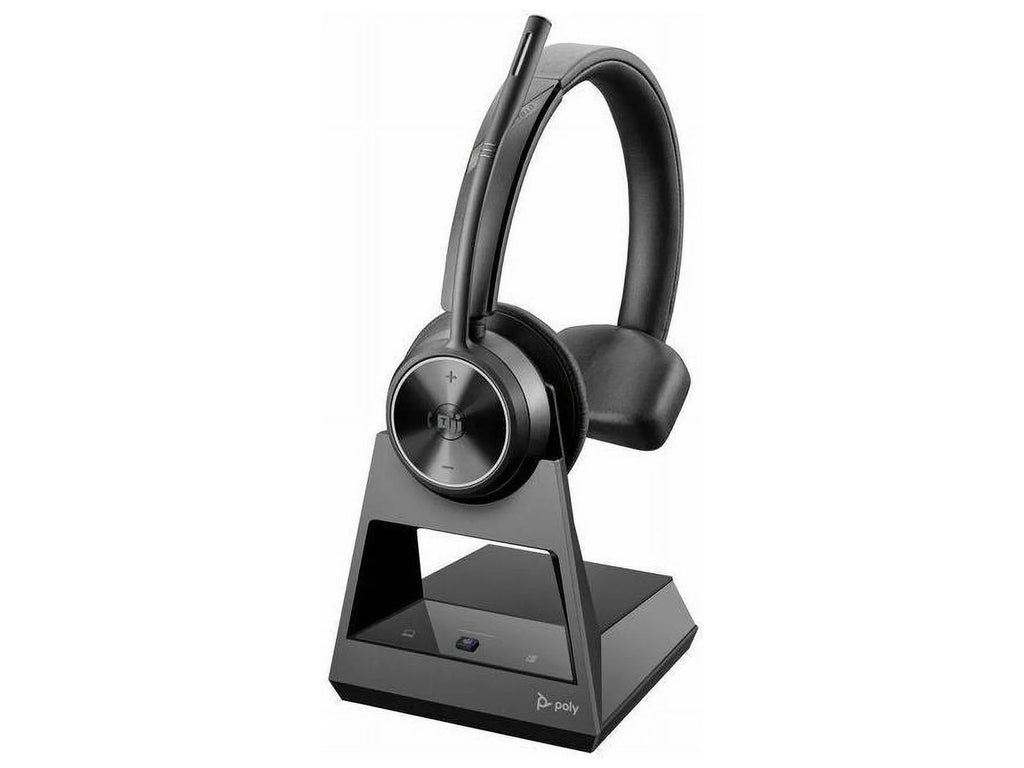 Poly Voyager 4310-M Teams Certified Headset with charge stand - Google Assistant, Siri - Mono - USB Type A - Wired/Wireless - Bluetooth - 164 ft - 20 Hz - 20 kHz - Over-the-head, On-ear -...