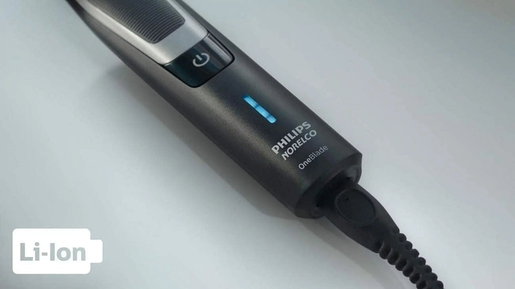 PHILIPS Norelco OneBlade Hybrid Styler Electric Trimmer & Shaver, QP6510 + OneBlade Body Kit, 3 Pieces, Black