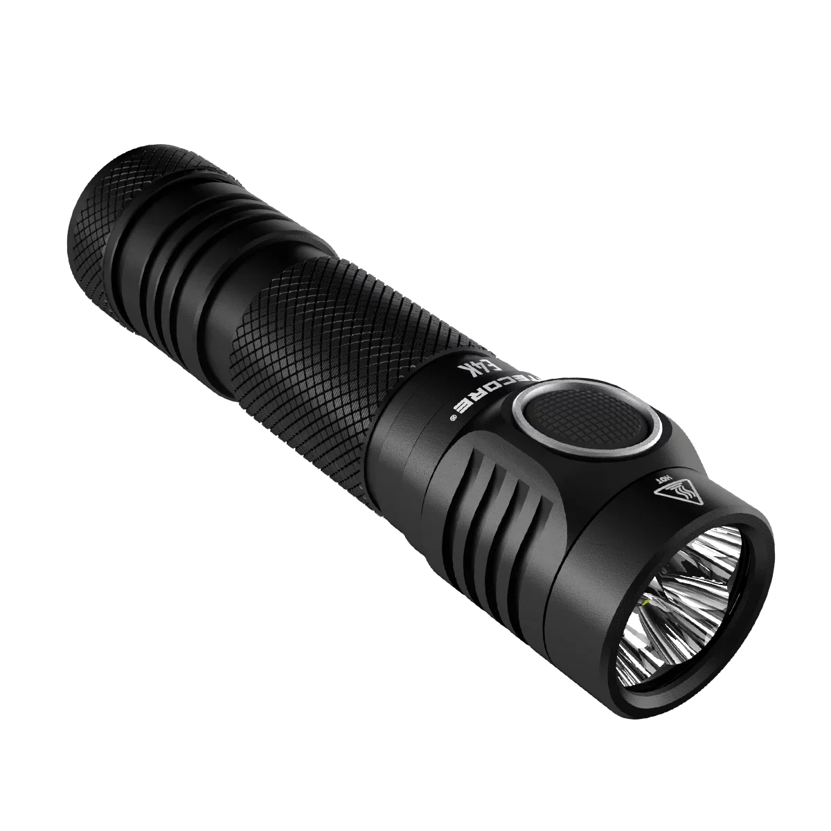 NITECORE E4K Next generation 21700 Compact EDC Flashlight - 4x CREE XP-L2 V6 - 4400 Lumens w/ 1x NITECORE 21700 Rechargeable Li-ion Battery and FREE Eco-Sensa Battery Case