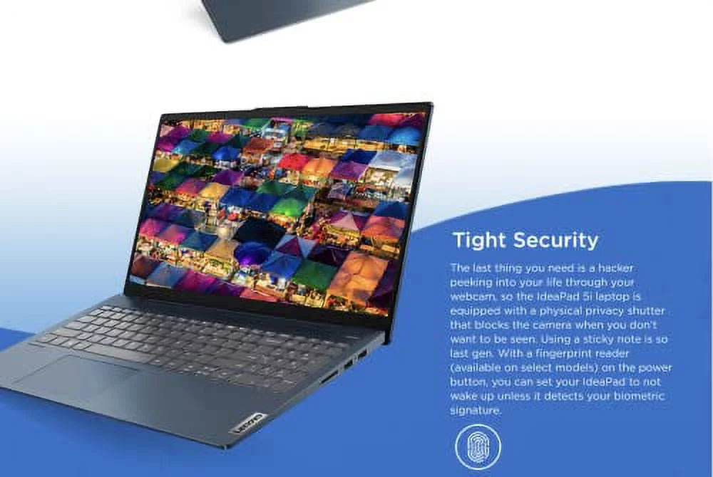 IdeaPad 5i 15.6" Touchscreen Portable computer, IPS FHD 300 Nits Display, Core i7-1165G7, Iris Xe Graphics, Dolby Audio, Win 11, Fingerprint, USB-C, Backlit KB, WiFi 6, Webcam (12GB RAM | 512GB PCIe Solid-state drive)