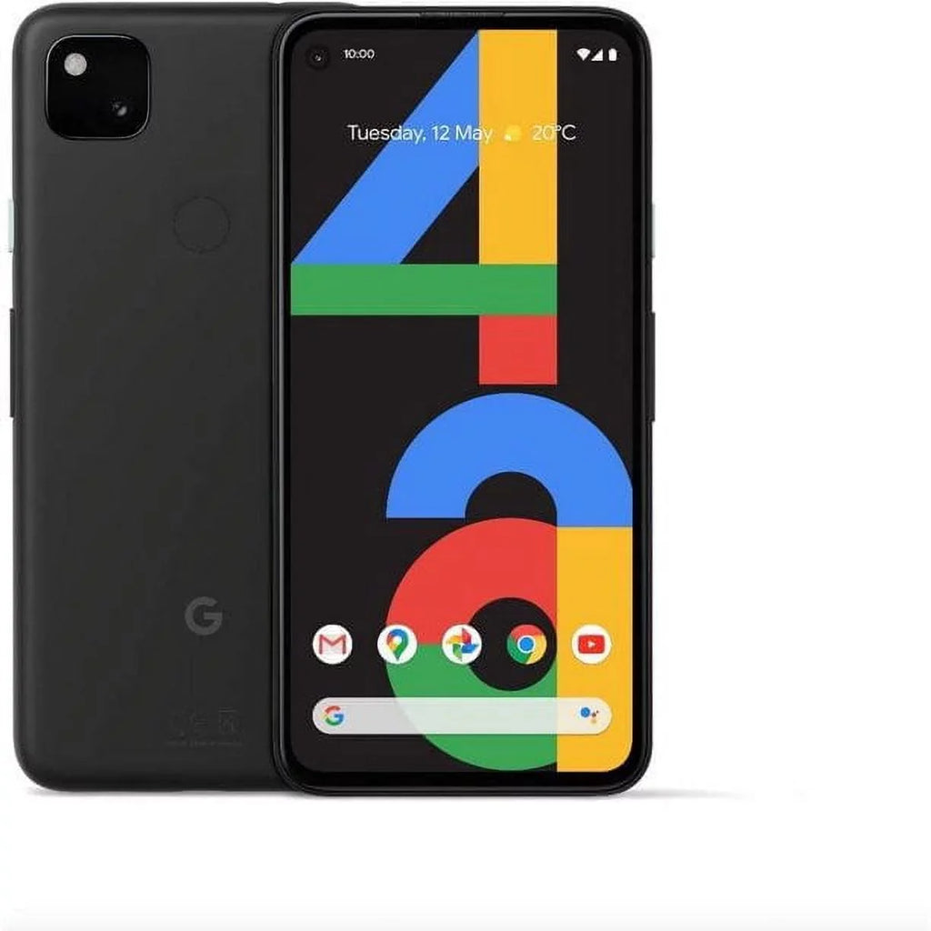 Pre-Owned Google Pixel 4a Smartphone, Fully Unlocked,128 GBs Storage + 6 GBs RAM, Just Black (Refurbished: Good)