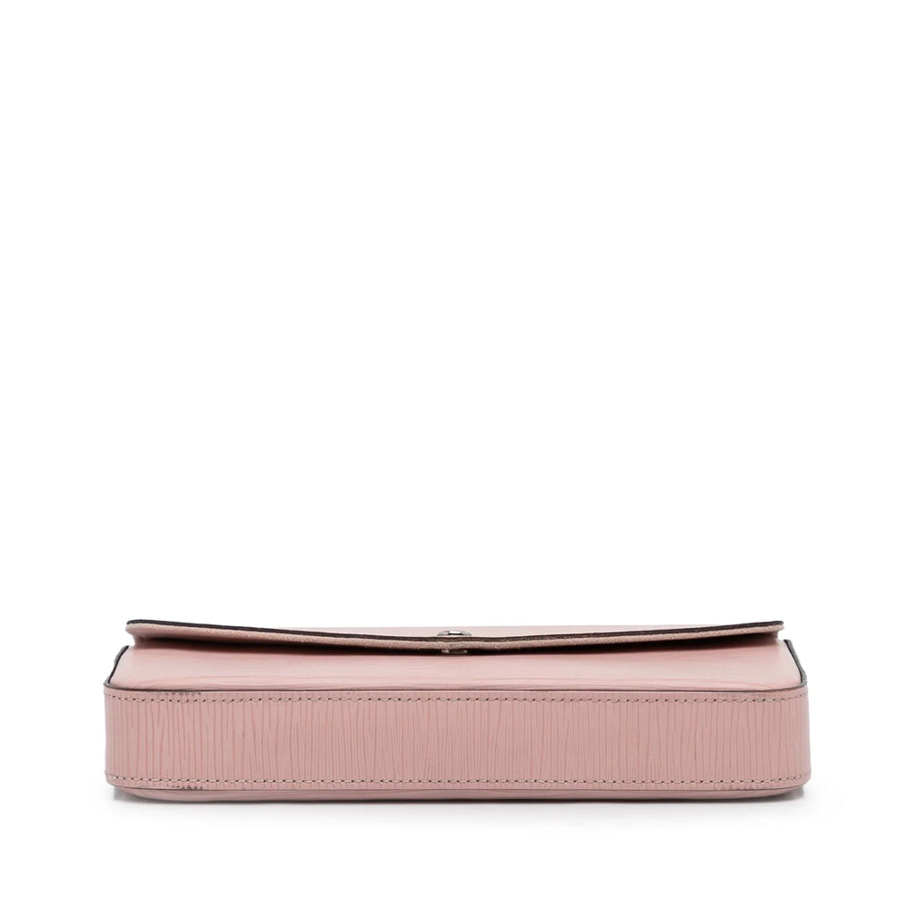 Pre-Owned Authenticated Louis Vuitton Epi Pochette Felicie Leather Pink Crossbody Bag Unisex (Good)