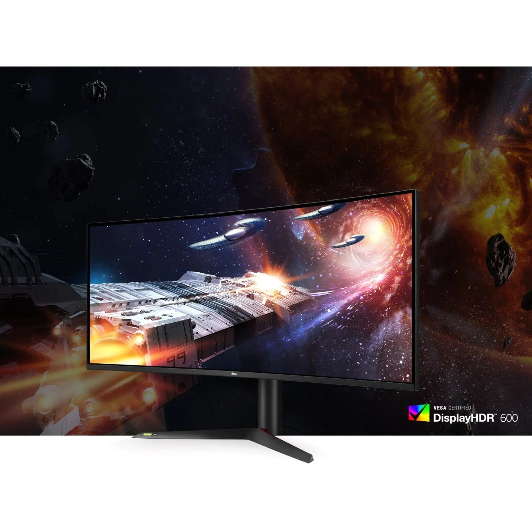 LG UltraGear 38GN95B-B 37.5" Nano IPS 1ms QHD (3840 x 1600) 144Hz (160Hz Overclock), DisplayHDR 600, NVIDIA G-Sync Compatibility Curved Gaming Monitor