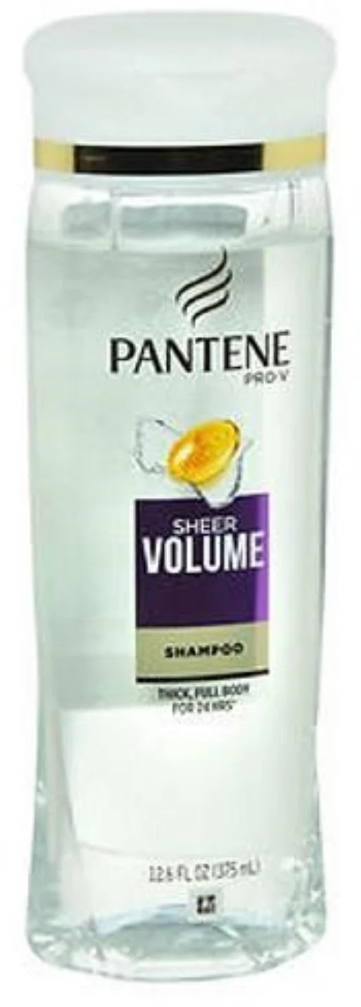 Pantene Pro-V Sheer Volume Thick, Full Body Shampoo 12.6 oz (Pack of 2)