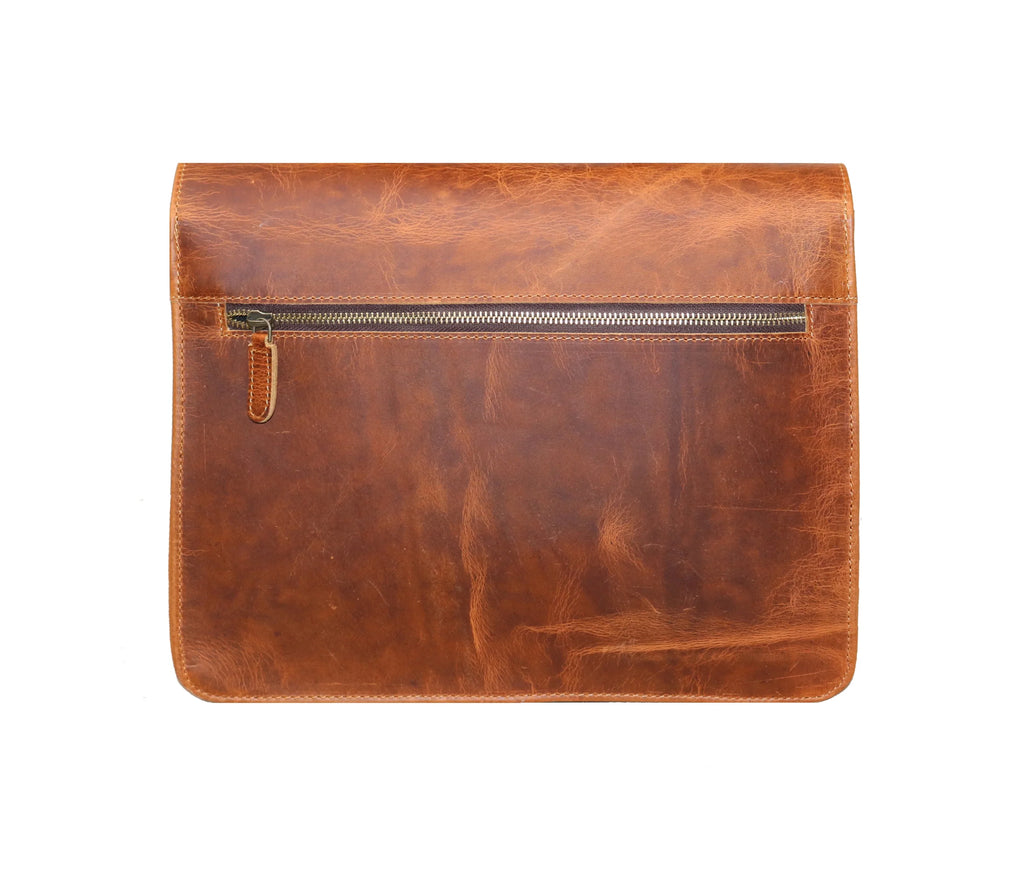 Handmade Leather satchel bag for iPad office briefcase gift for men bag distressed shoulder bag