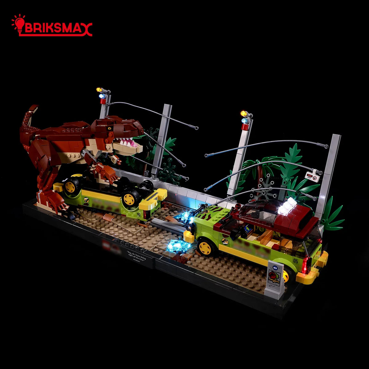 BRIKSMAX Led Light Kit for Legos Jurassic World™ T. rex Breakout 76956 Building Blocks Model(Not Include the Building Model)