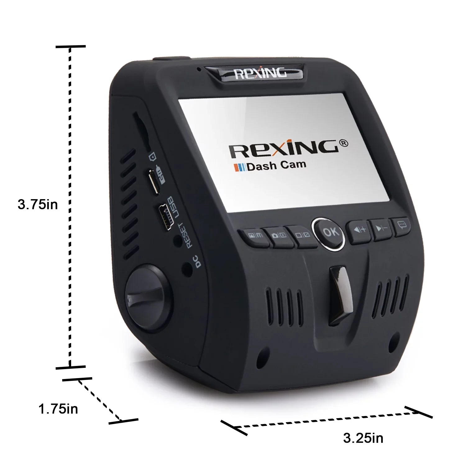 Rexing V1LG FHD 1080p Dual Channel Car Dash Cam